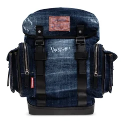 Dsquared2 Denim rugzak met logo-Heren Rugzakken