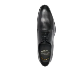 Doucal's Derby schoenen met amandelneus-Heren Nette Schoenen