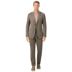 Boggi Milano Diagonaal pak van stretchwol-Heren Kostuums