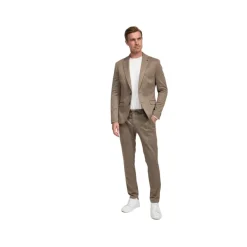 ZUITABLE DiNick Taupe Colberts-Heren Kostuums