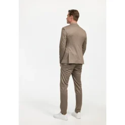 ZUITABLE DiNick Taupe Colberts-Heren Kostuums