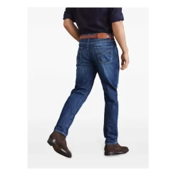 Brunello Cucinelli Distressed Katoenen Broek-Heren Jeans