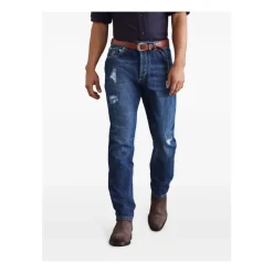 Brunello Cucinelli Distressed Katoenen Broek-Heren Jeans