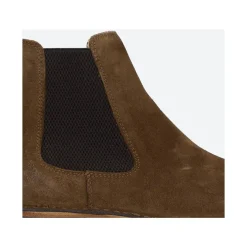 ASTORFLEX Donker Khaki Enkellaarzen-Heren Laarzen