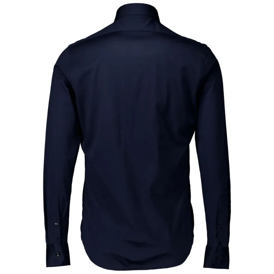 Xacus Donker Overhemd Lange Mouw-Heren Overhemden