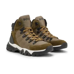 Hugo Donkergroene Wandelschoenen-Heren Snowboots