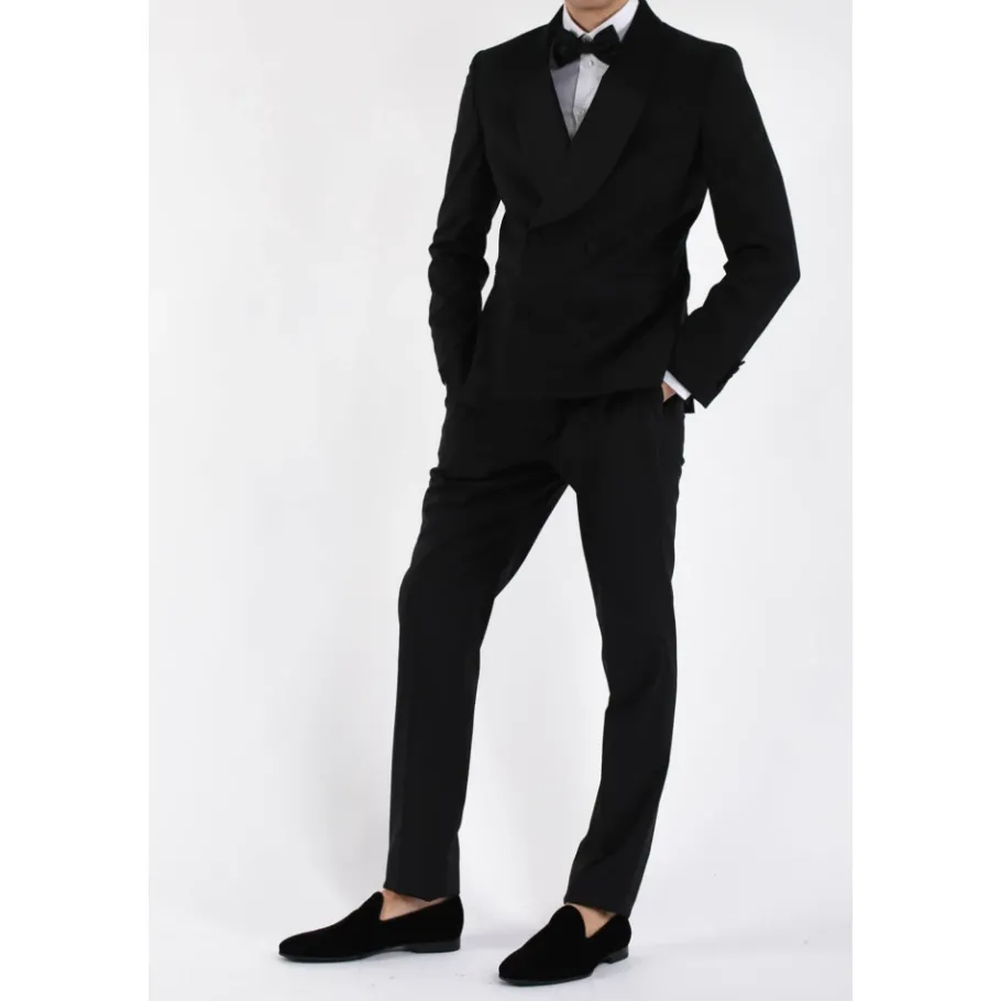 Paoloni Double Breasted Suit-Heren Kostuums