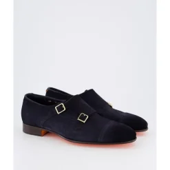 Santoni Double Buckle Loafer-Heren Instappers & Slip Ons|Nette Schoenen