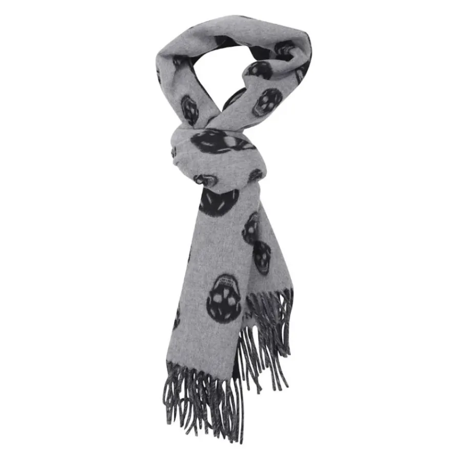 Alexander McQueen Double Face Skull Scarf-Heren Sjaals