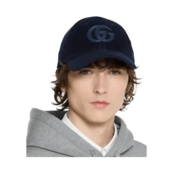 Gucci Double G Cotton Corduroy Baseball Cap-Heren Petten