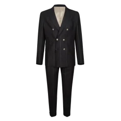 Eleventy Double-breasted wol zijde kasjmier jurk-Heren Kostuums