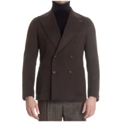 Tagliatore Double-Breasted Wollen Jas-Heren Kostuums