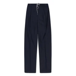 Maison Margiela Drawstring wollen broek-Heren Broeken