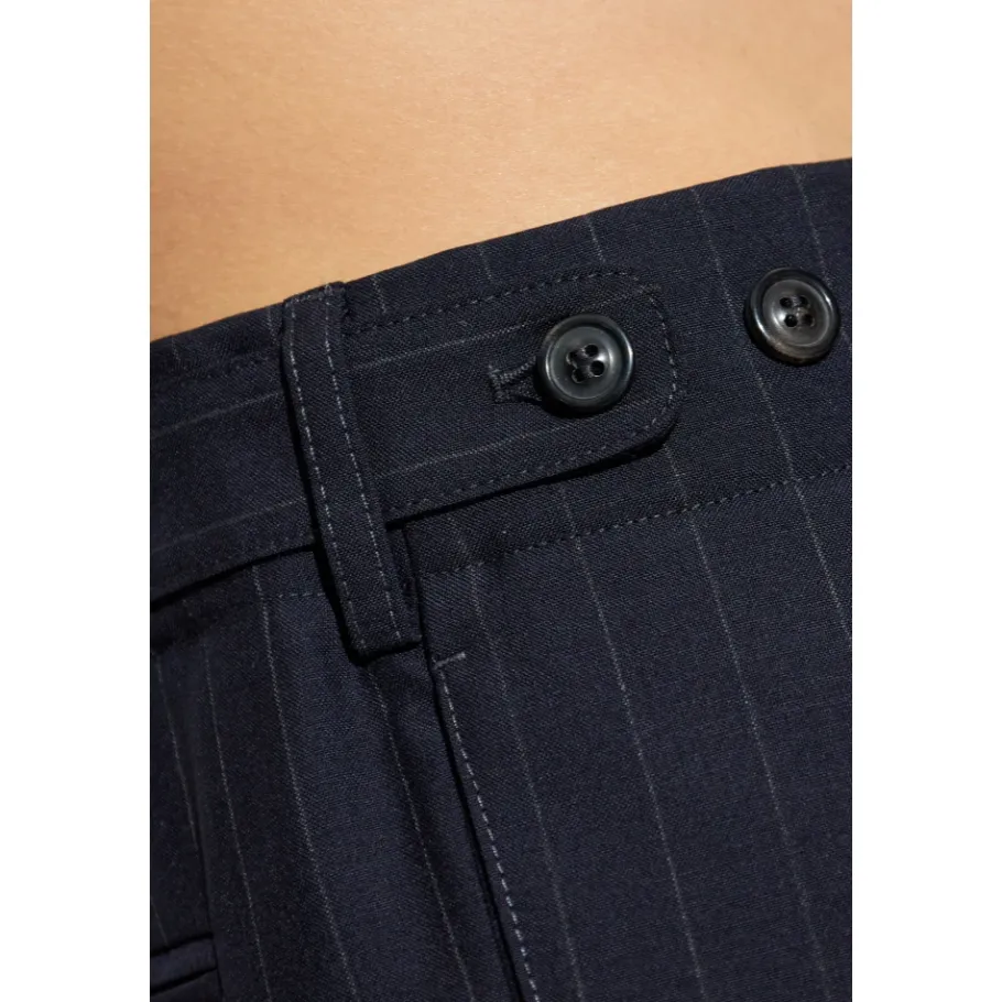 Maison Margiela Drawstring wollen broek-Heren Broeken