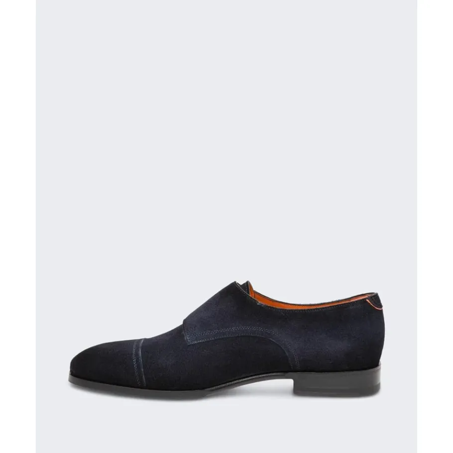 Santoni Dubbele gesp loafer-Heren Instappers & Slip Ons|Nette Schoenen