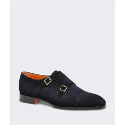Santoni Dubbele gesp loafer-Heren Instappers & Slip Ons|Nette Schoenen