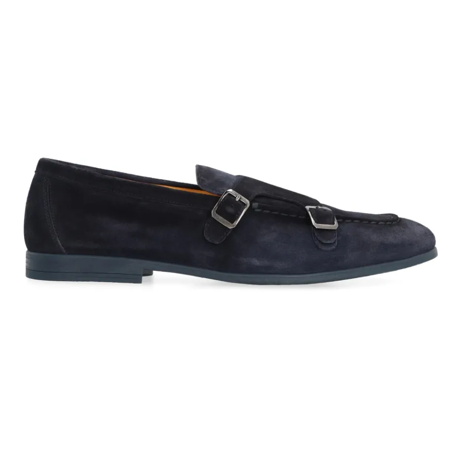 Doucal's Duke Suede Monk-strap Schoenen-Heren Instappers & Slip Ons