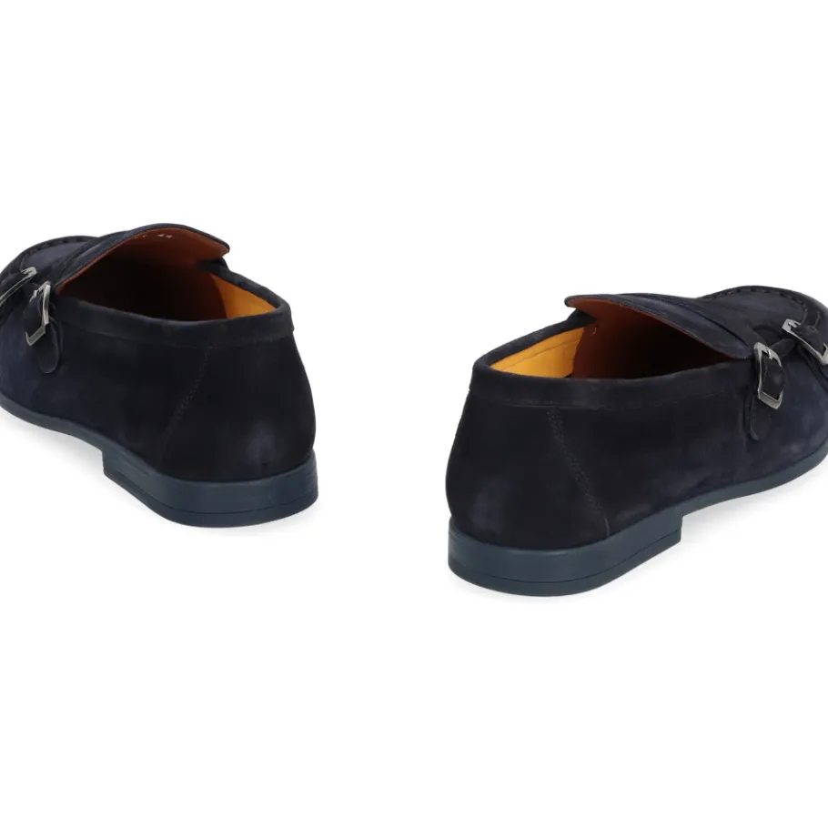 Doucal's Duke Suede Monk-strap Schoenen-Heren Instappers & Slip Ons