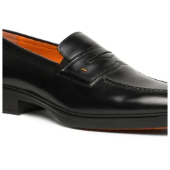 Santoni Easy leren loafers-Heren Instappers & Slip Ons