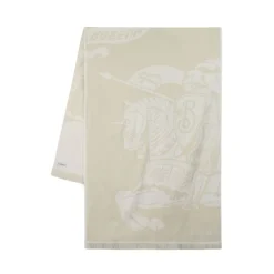 Burberry EKD Motif Sjaal met Rafels-Heren Sjaals