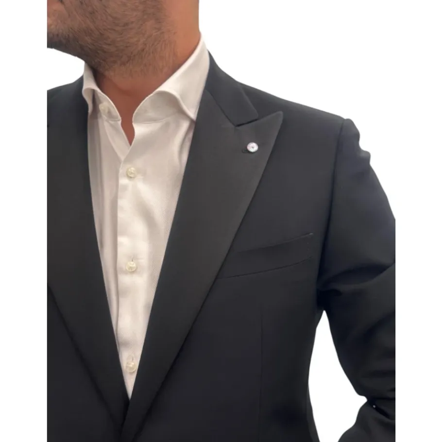 Luigi Bianchi Mantova Elegant Smoking Kostuum-Heren Kostuums