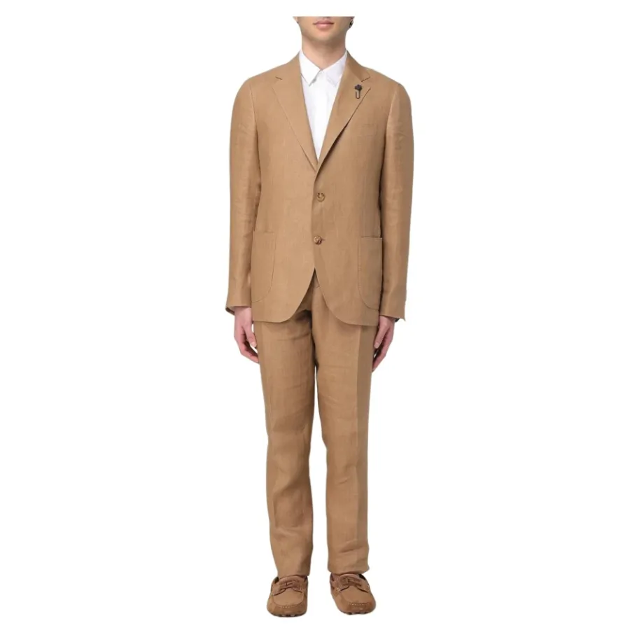 Lardini Elegante e Linnen Tweedelig Pak-Heren Kostuums