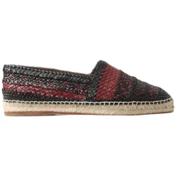 Dolce & Gabbana Elegante Geweven Leren Espadrilles-Heren Espadrilles