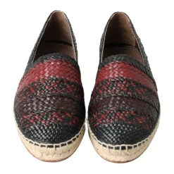 Dolce & Gabbana Elegante Geweven Leren Espadrilles-Heren Espadrilles