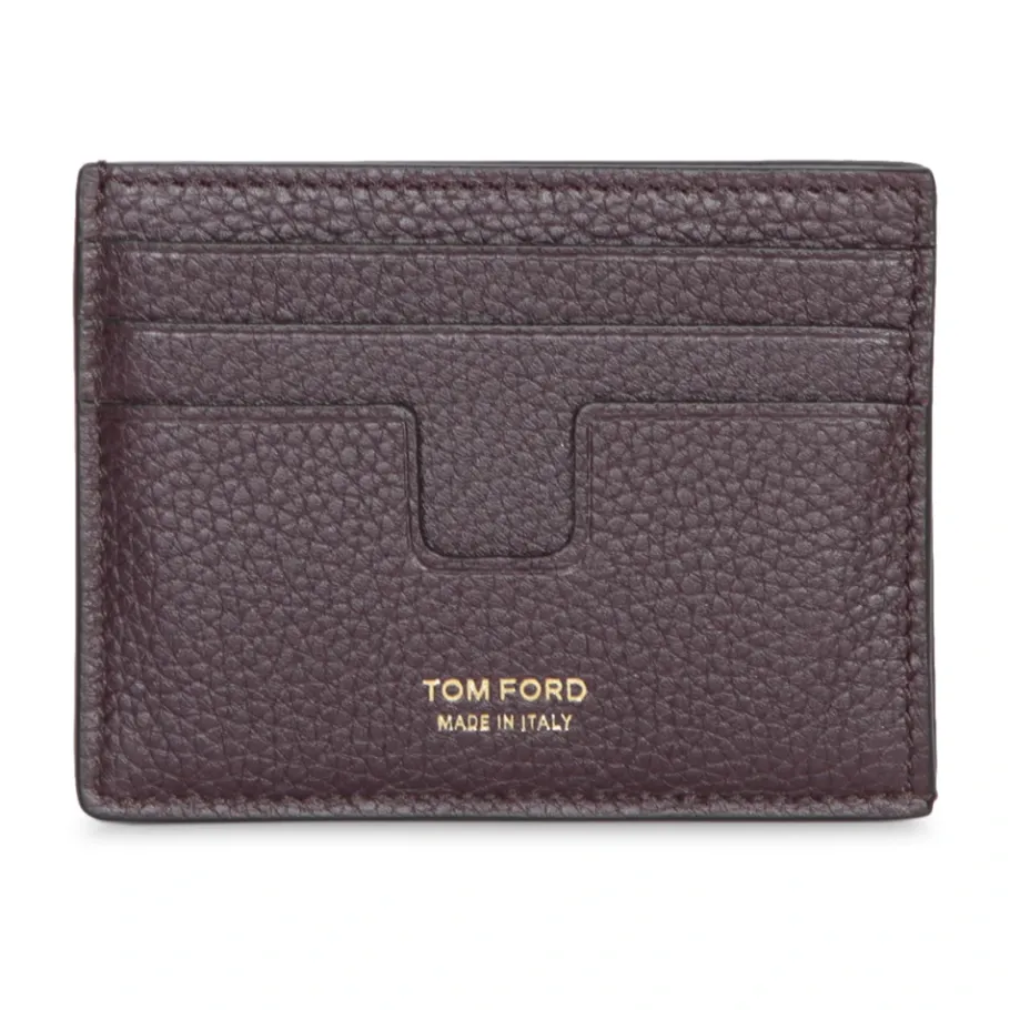 Tom Ford Elegante Leren Kaarthouder-Heren Portefeuilles