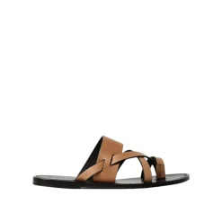 Saint Laurent Elegante leren sandalen-Heren Slippers