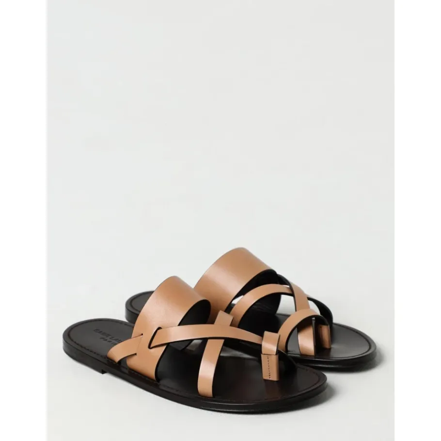 Saint Laurent Elegante leren sandalen-Heren Slippers