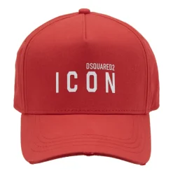 Dsquared2 Embossed Baseball Cap met Gespsluiting-Heren Petten