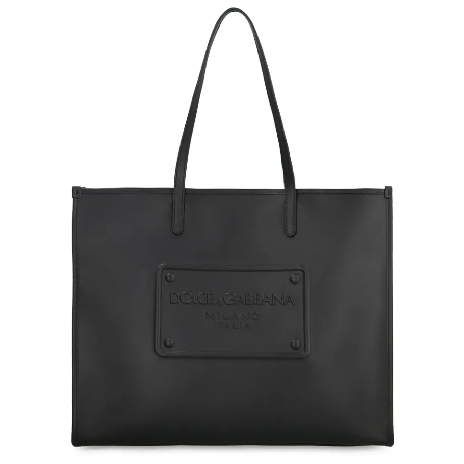Dolce & Gabbana Embossed Logo Tote Bag-Heren Tassen