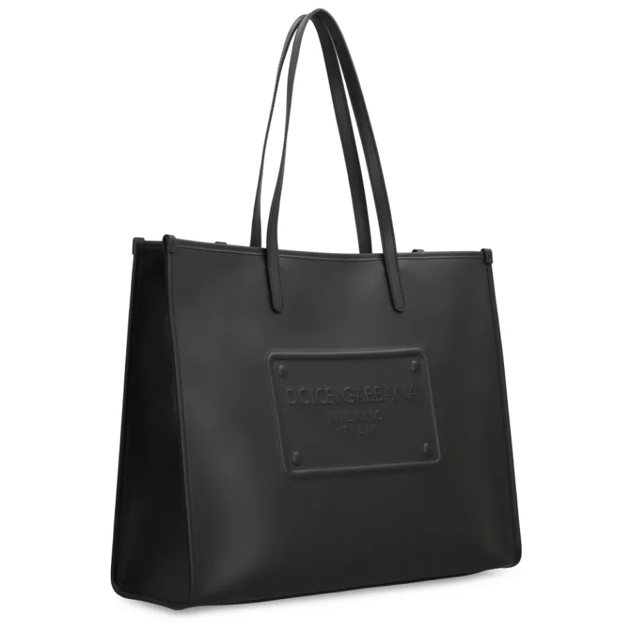 Dolce & Gabbana Embossed Logo Tote Bag-Heren Tassen