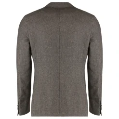 Zegna Enkelrijige jas in wolmix-Heren Jassen