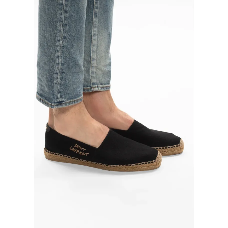 Saint Laurent Espadrilles met logo-Heren Espadrilles