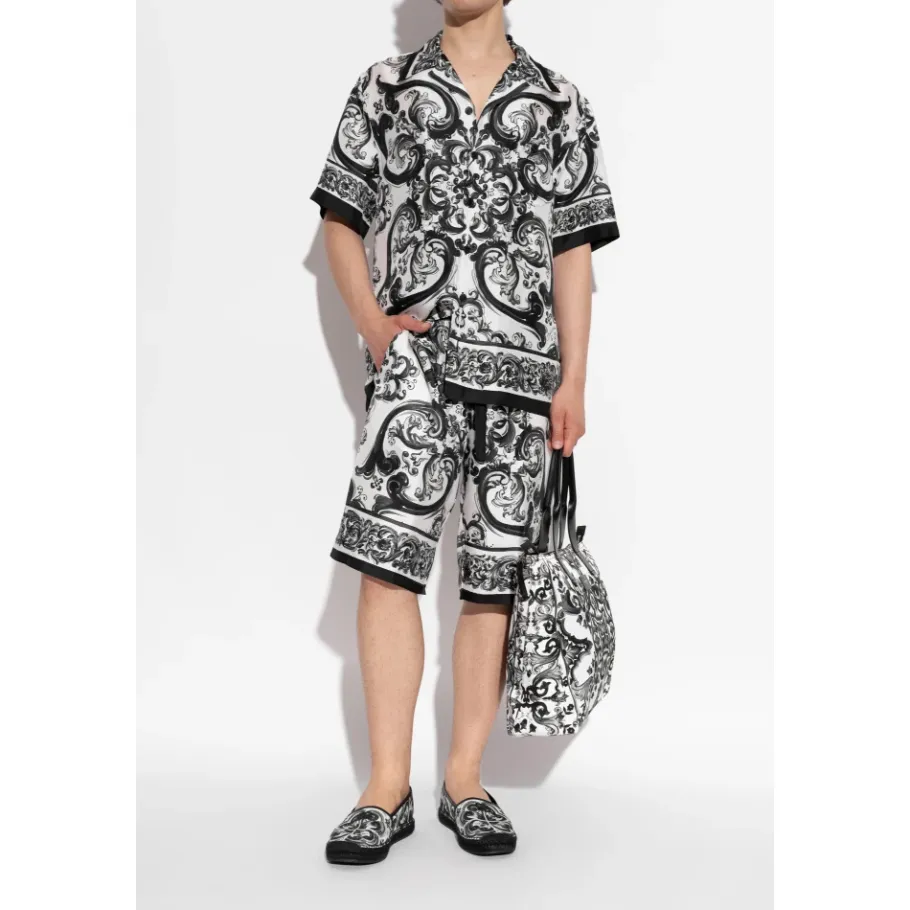 Dolce & Gabbana Espadrilles met Majolica-print-Heren Espadrilles