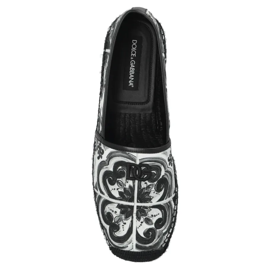 Dolce & Gabbana Espadrilles met Majolica-print-Heren Espadrilles