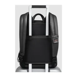 Piquadro Expandable, slim laptop and iPad® backpack withRFID and shock-absorbing protection-Heren Rugzakken