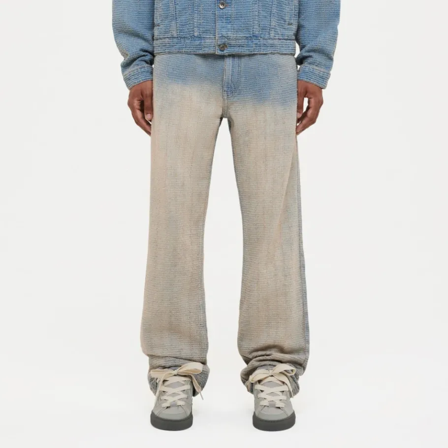 FLÂNEUR Faded Tweed Denim Jeans Licht-Heren Jeans