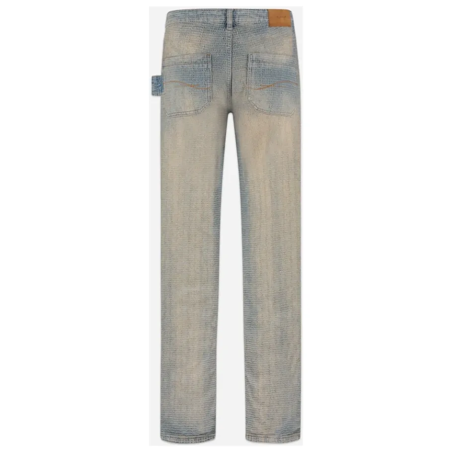 FLÂNEUR Faded Tweed Denim Jeans Licht-Heren Jeans