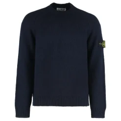 Stone Island Fancy Yarn Mouliné Wollen Trui-Heren Truien & Vesten