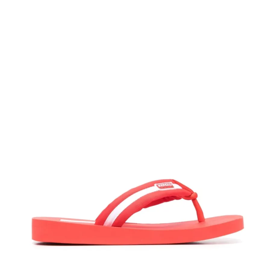 Kenzo Felrode zomersandalen met hak van 2,5 cm-Heren Slippers