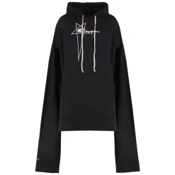Rick Owens Flyproof Tunic Hooded Sweatshirt-Heren Truien & Vesten