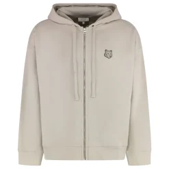 Maison Kitsuné Full Zip Cotton Hoodie-Heren Truien & Vesten