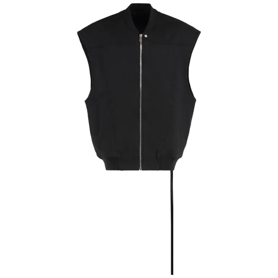 Rick Owens Full Zip Cotton Hoodie-Heren Jassen