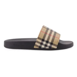 Burberry Furley Check Slide-Heren Slippers