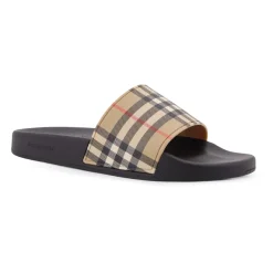 Burberry Furley Check Slide-Heren Slippers