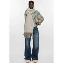 Acne Studios FW25 Fringe Scarf-Heren Sjaals