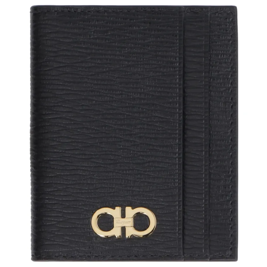 Ferragamo Gancini leren kaarthouder-Heren Portefeuilles